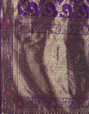 Purple Silk Woven Banarasi Saree