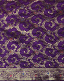 Purple Silk Woven Banarasi Saree