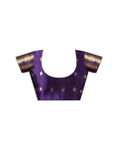 Purple Silk Woven Banarasi Saree