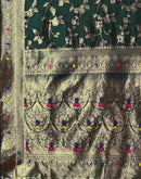 Green Silk Woven Banarasi Saree