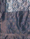 Blue Silk Woven  Banarasi Saree