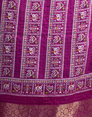 Turquoise Blue Silk Printed Bandhani Saree
