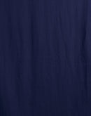 Blue Vichitra Silk Lace Plain Saree