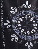 Black Cotton Printed Saree