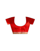 Yellow Georgette Printed Bandhani Saree