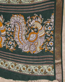 Green Silk Printed Saree