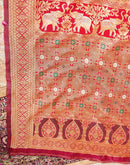 Green Silk Woven Patola Saree