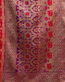 Red Silk Woven Banarasi Saree
