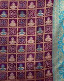 Turquoise Silk Woven Patola Saree