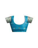 Turquoise Silk Woven Patola Saree