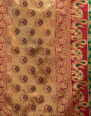 Dark Green Silk Woven Banarasi Saree