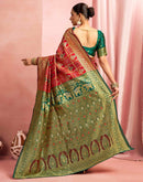 Red Silk Woven Patola Saree