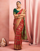 Red Silk Woven Patola Saree
