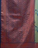 Rama Green Silk Woven Kanjivaram Saree