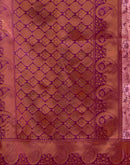 Rose Pink Silk Woven Banarasi Saree