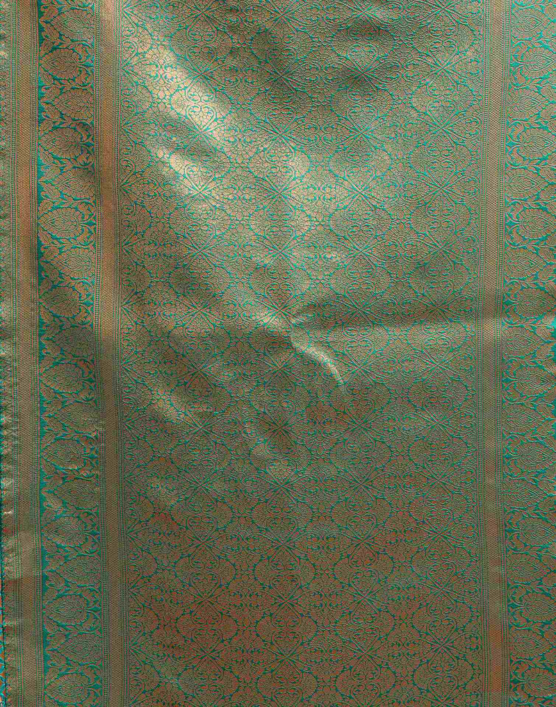 Beige Silk Woven Saree