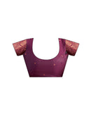 Dusty Purple Silk Woven Kanjivaram Saree