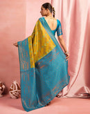 Mehandi Green Silk Woven Kanjivaram Saree