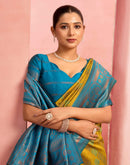 Mehandi Green Silk Woven Kanjivaram Saree