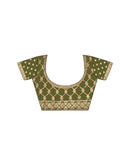 Green Chiffon Lace Saree