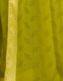 Green Chiffon Lace Saree