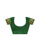 Yellow Georgette Lace Bandhani Saree