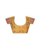 Multicoloured Shimmer Silk Printed Saree