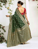 Green Silk Woven Banarasi Saree