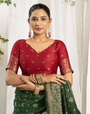 Green Silk Woven Banarasi Saree