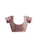 Wine Silk Woven Banarasi Saree