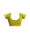 Lime Green Silk Woven Paithani Saree