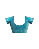 Peacock Blue Silk Woven Paithani Saree