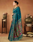 Rama Green Silk Woven Paithani Saree