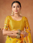 Yellow Silk Woven Paithani Saree