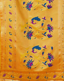 Yellow Silk Woven Paithani Saree