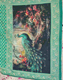 Teal Green Silk Woven Banarasi Saree