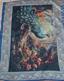 Peacock Blue Silk Woven Banarasi Saree