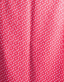 Dark Pink Cotton Linen Printed Saree