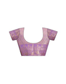 Lavender Chiffon Woven Saree