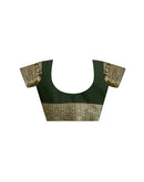 Yellow Chiffon Woven Saree