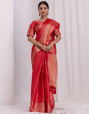 Red Silk Woven Kanjivaram Saree