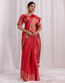Red Silk Woven Kanjivaram Saree
