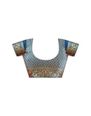 Peacock Blue Silk Woven Banarasi Saree