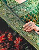 Green Silk Woven Banarasi Saree