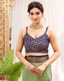 Pista Green Silk Woven Kanjivaram Saree