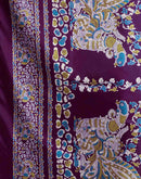 Lavender Dola Silk Printed Saree