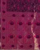 Dark Purple Silk Woven Banarasi Saree