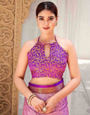 Pink Silk Woven Kanjivaram Saree