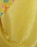 Yellow Silk Woven Saree