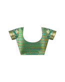 Teal Green Silk Woven Paithani Saree
